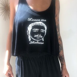 Leave me Malone shirt.